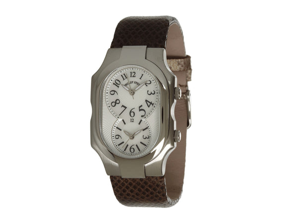 Large Signature Watch on Natural Cobra Print