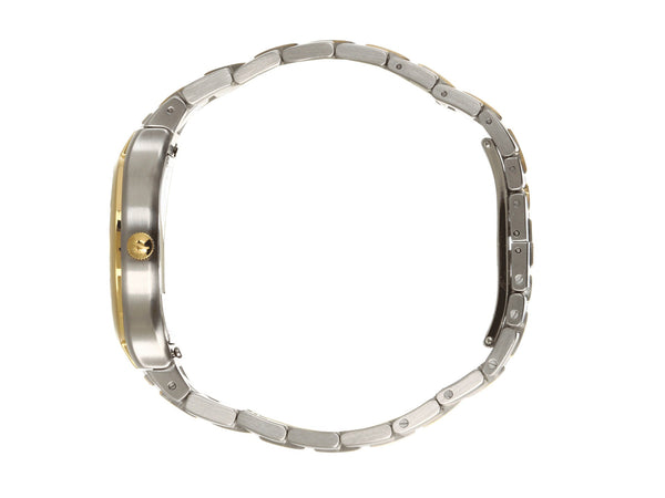 Small Round Two-tone Gold Plated Watch