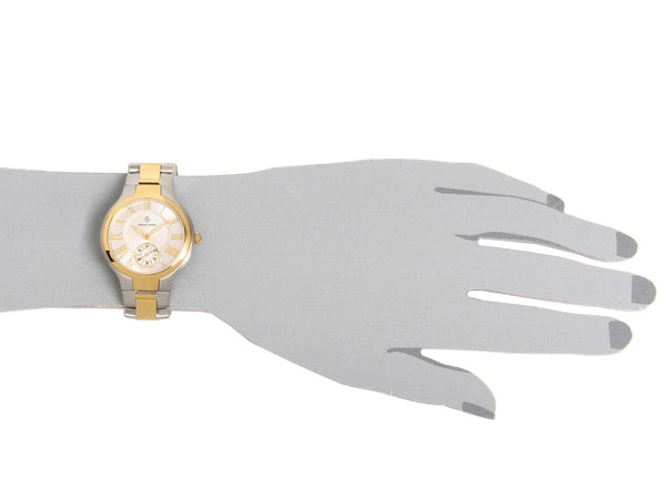 Small Round Two-tone Gold Plated Watch